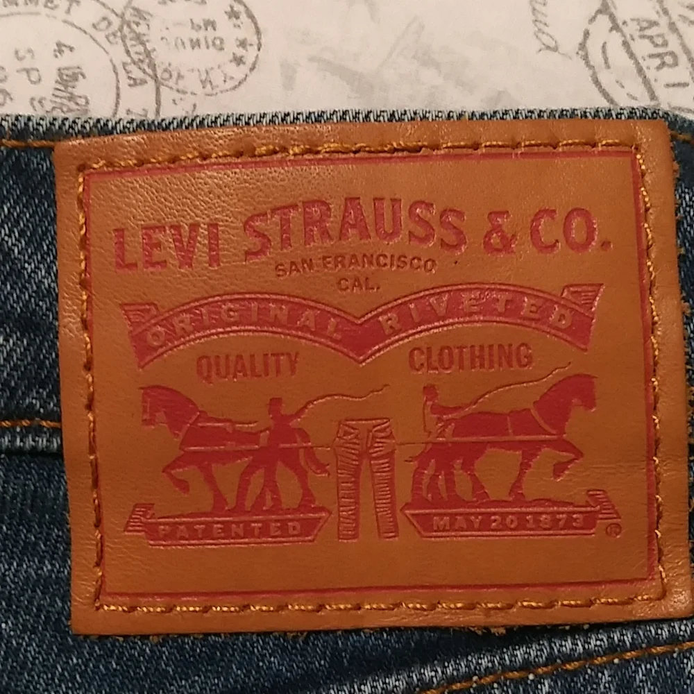 Levi's denim jeans.